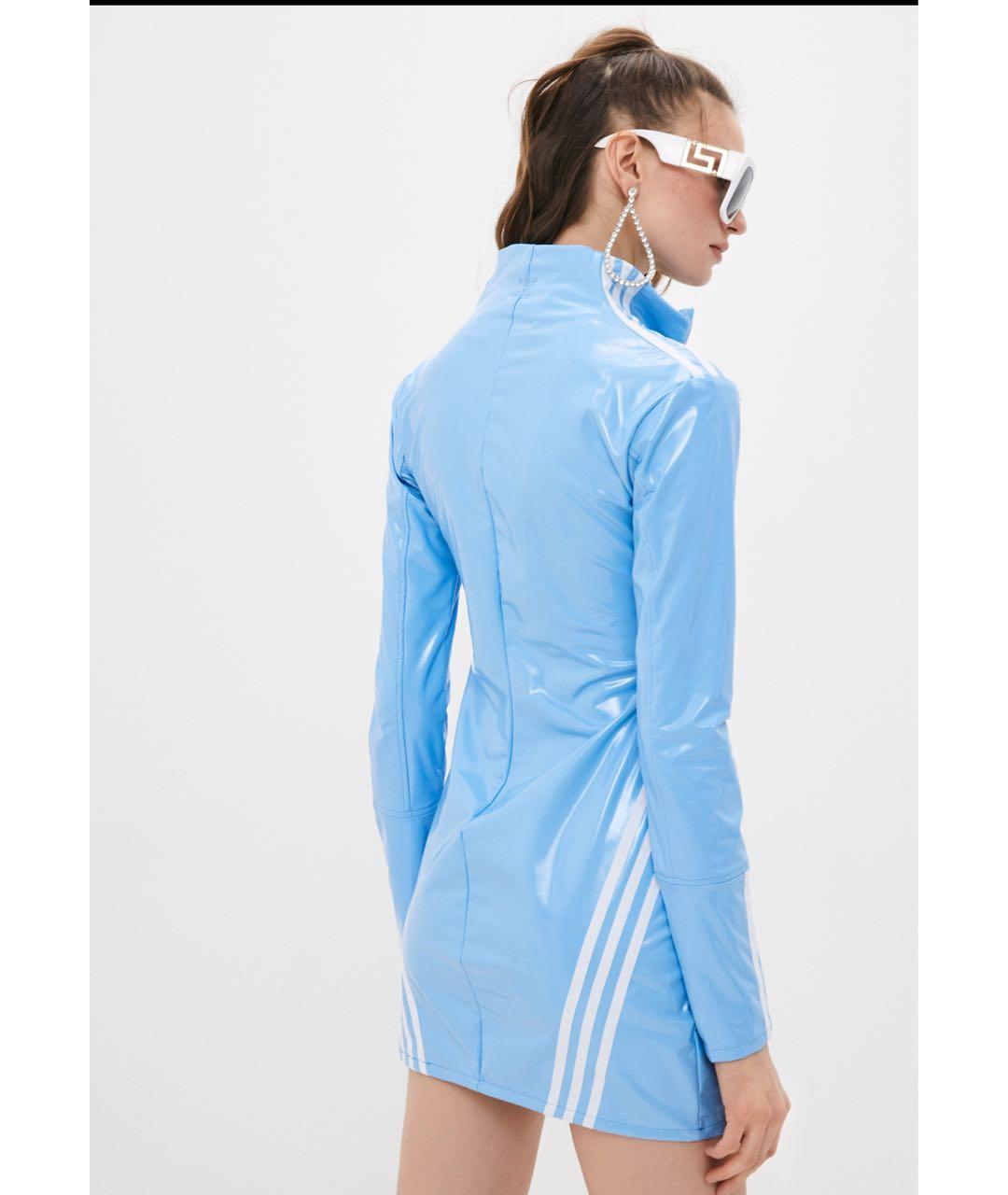 ADIDAS Голубое повседневное платье, фото 5