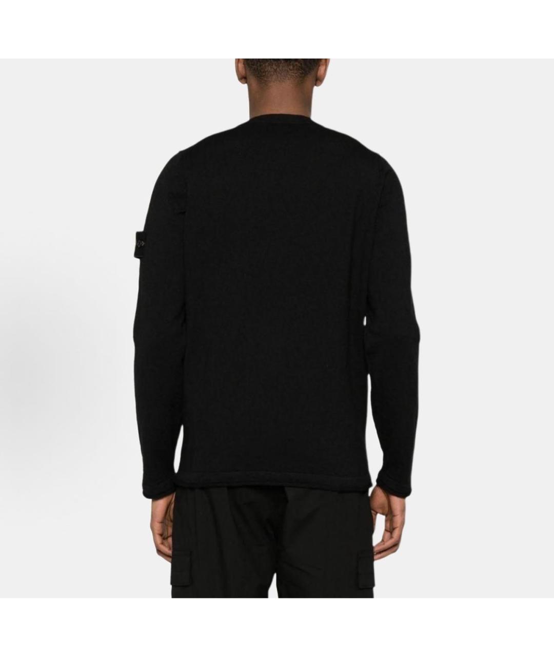 STONE ISLAND Черный полиамидовый джемпер / свитер, фото 6