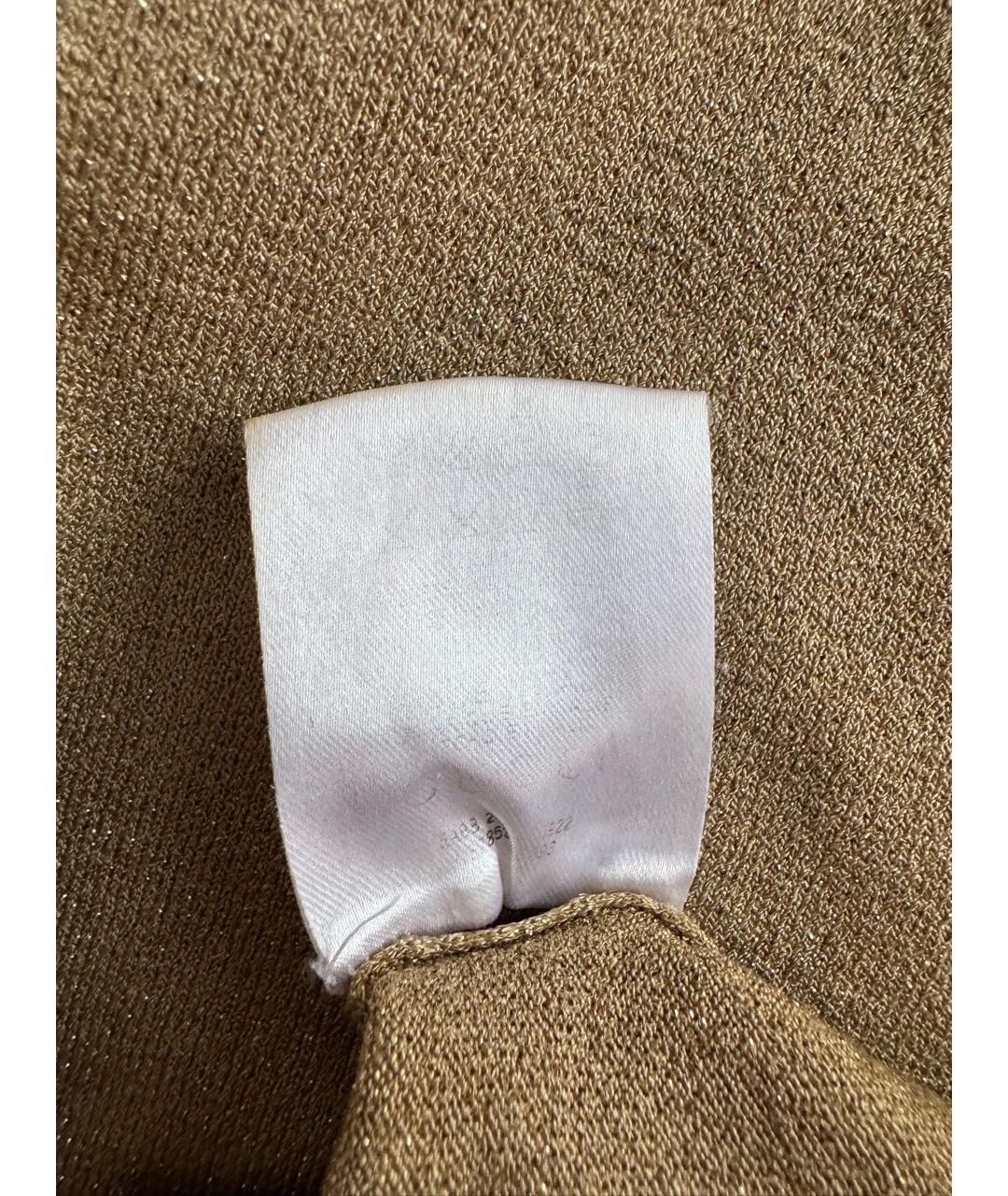 GUCCI Золотой вискозный джемпер / свитер, фото 6