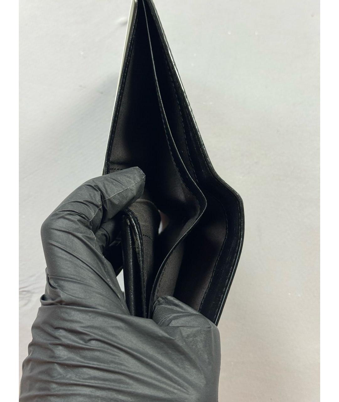 VIVIENNE WESTWOOD Черный кожаный кошелек, фото 5