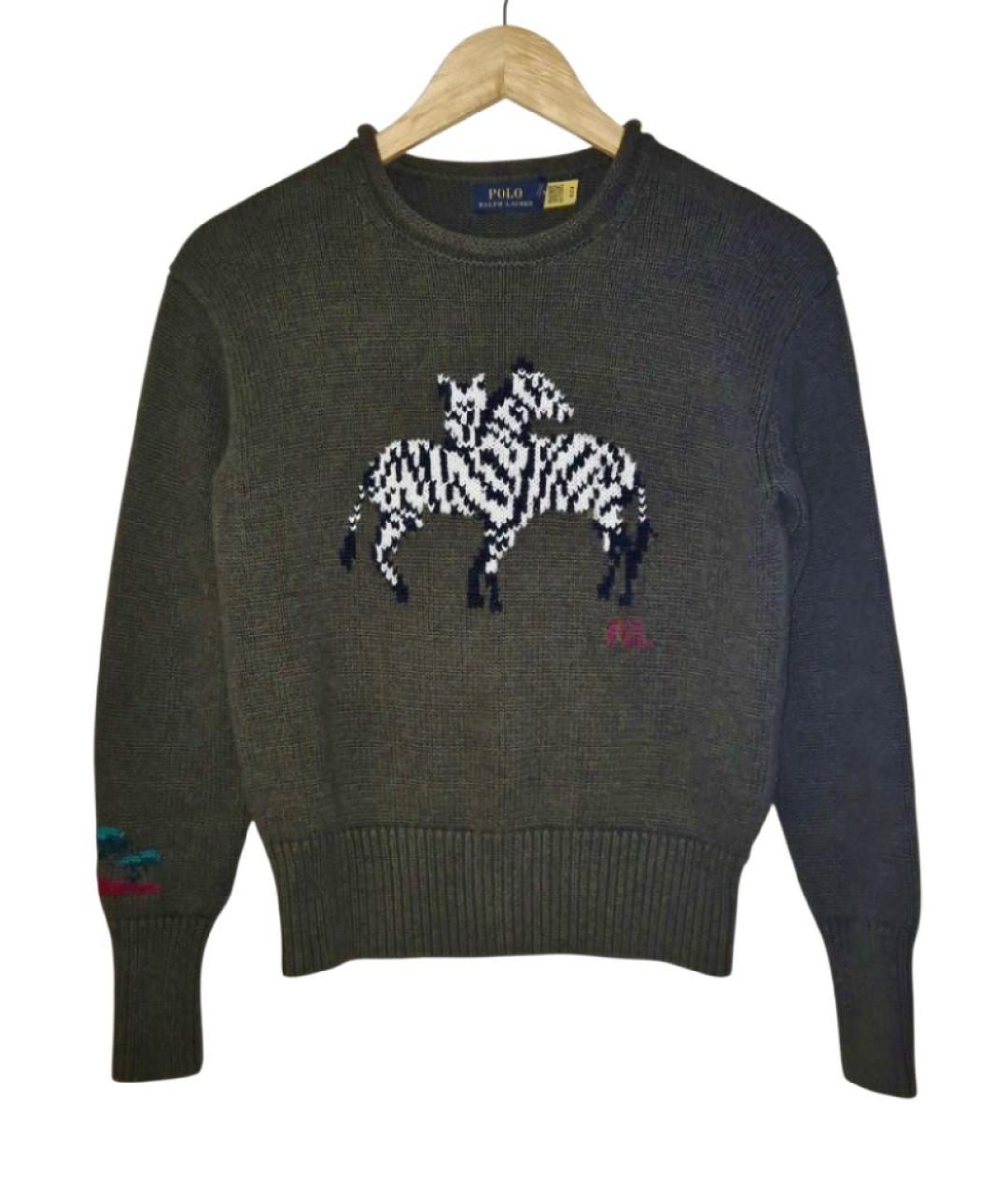 POLO RALPH LAUREN Хаки хлопковый джемпер / свитер, фото 7