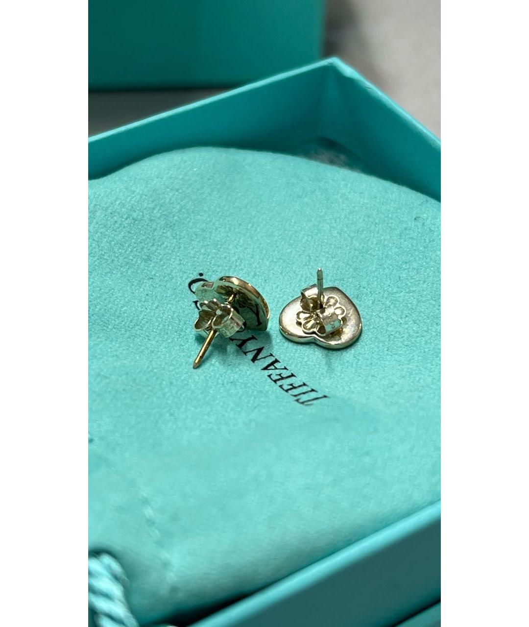 TIFFANY&CO Бежевые серебряные серьги, фото 3