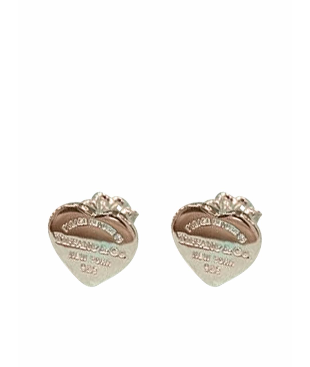 TIFFANY&CO Бежевые серебряные серьги, фото 1