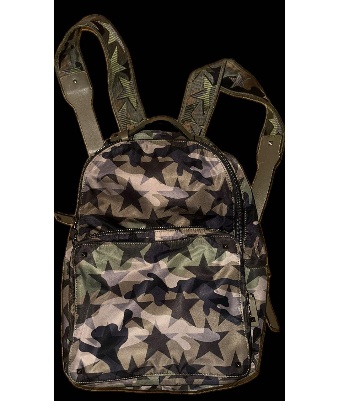 VALENTINO Черный кожаный рюкзак, фото 7