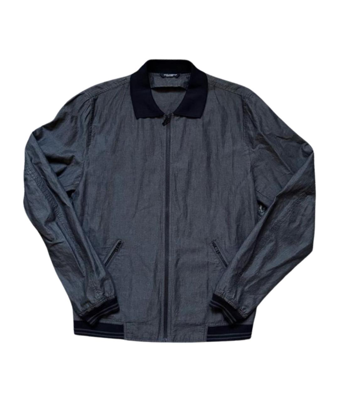 DOLCE&GABBANA Серая хлопковая куртка, фото 1