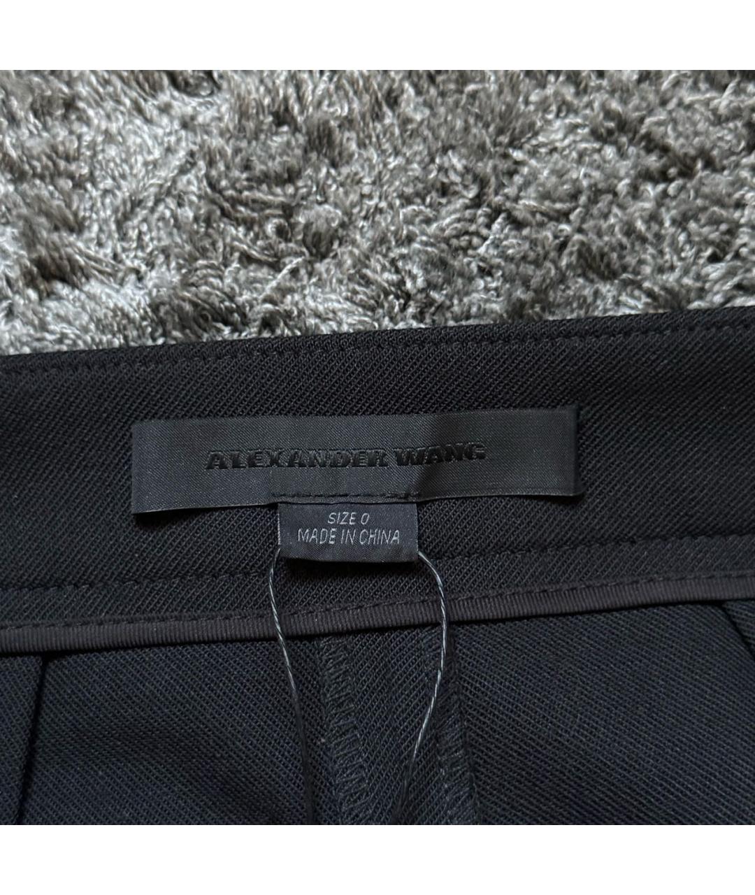 ALEXANDER WANG Черные полиэстеровые кюлоты, фото 6