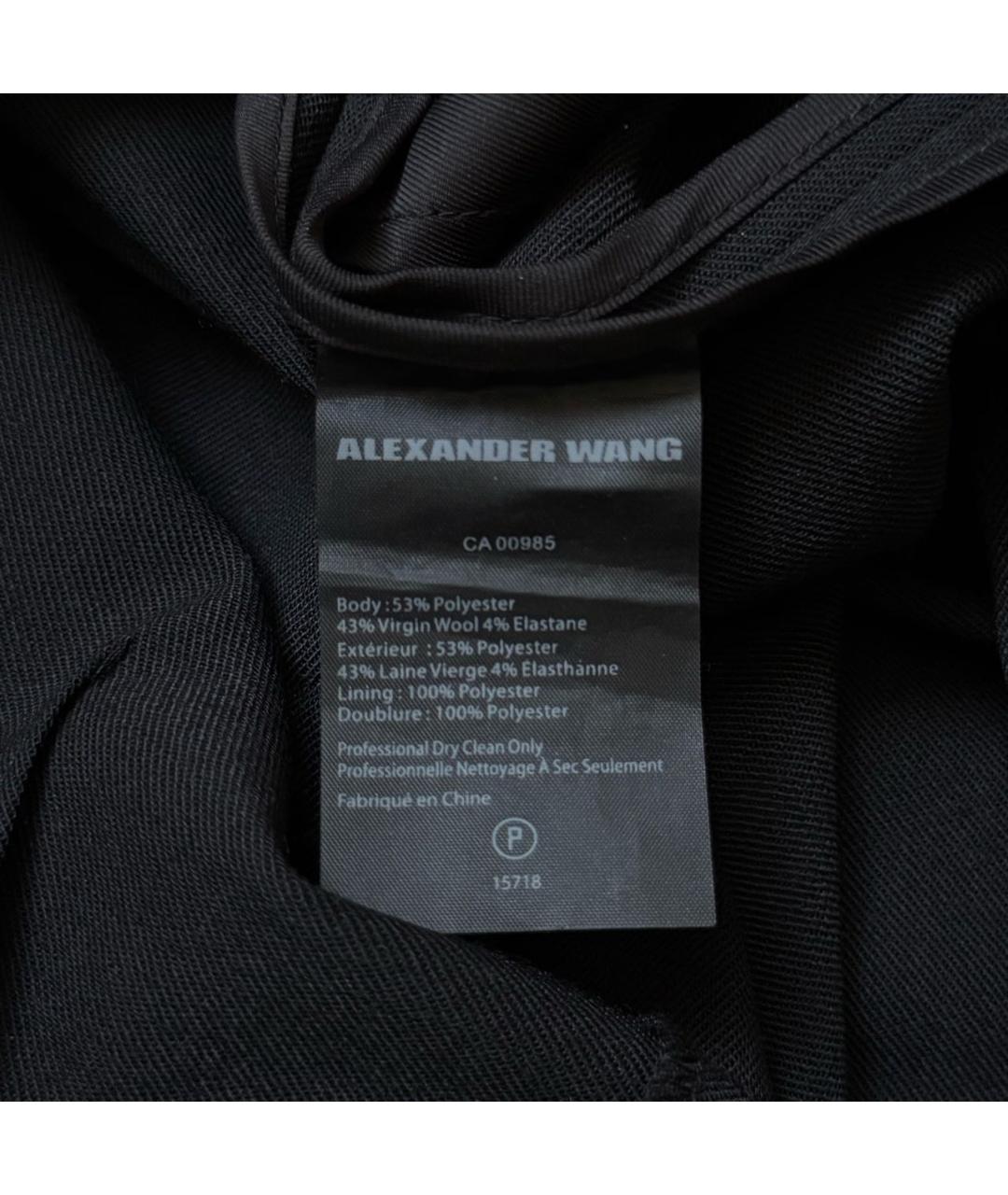 ALEXANDER WANG Черные полиэстеровые кюлоты, фото 7