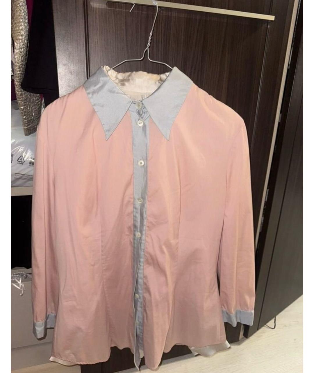 PRADA Розовая шелковая рубашка, фото 3