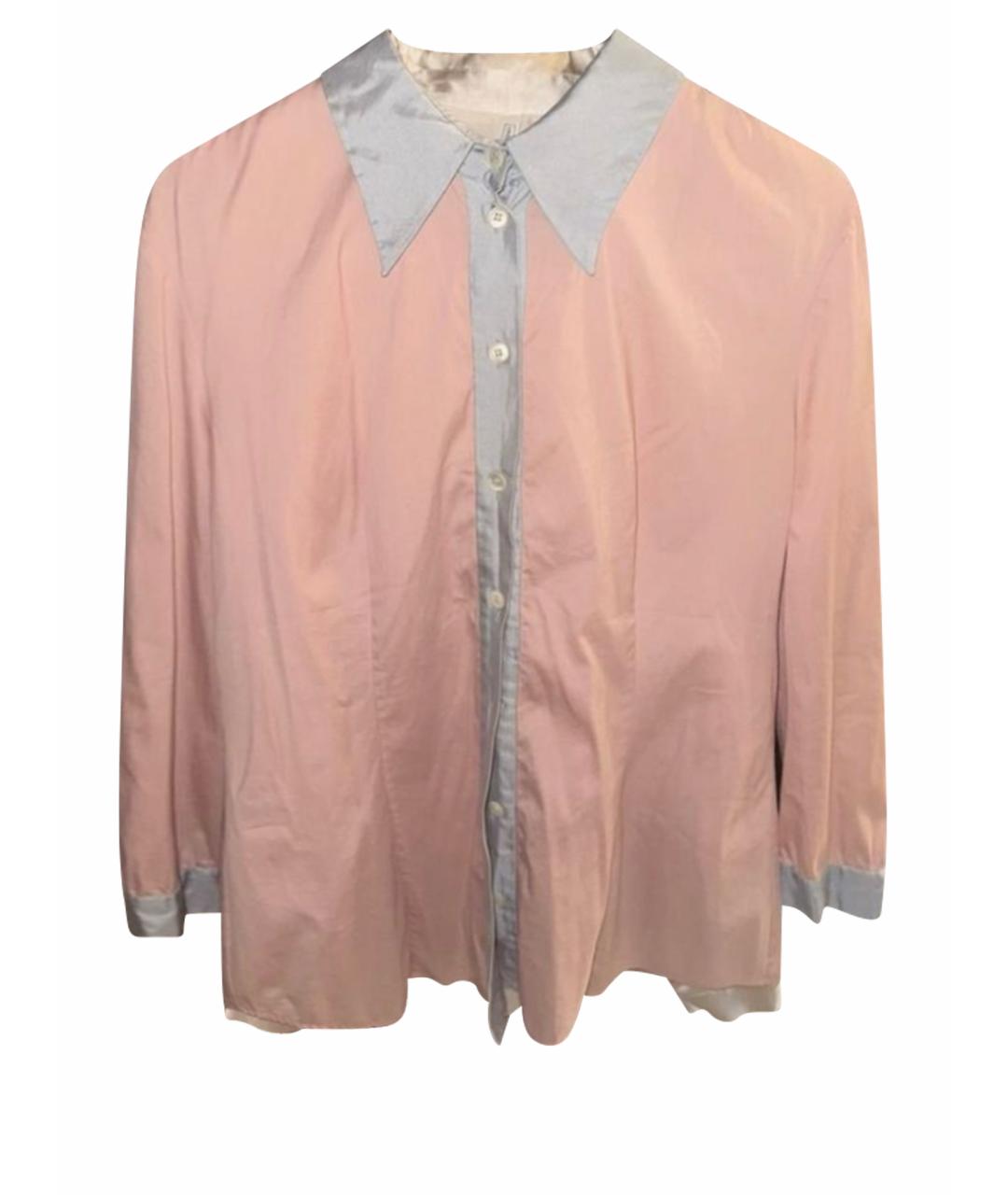 PRADA Розовая шелковая рубашка, фото 1