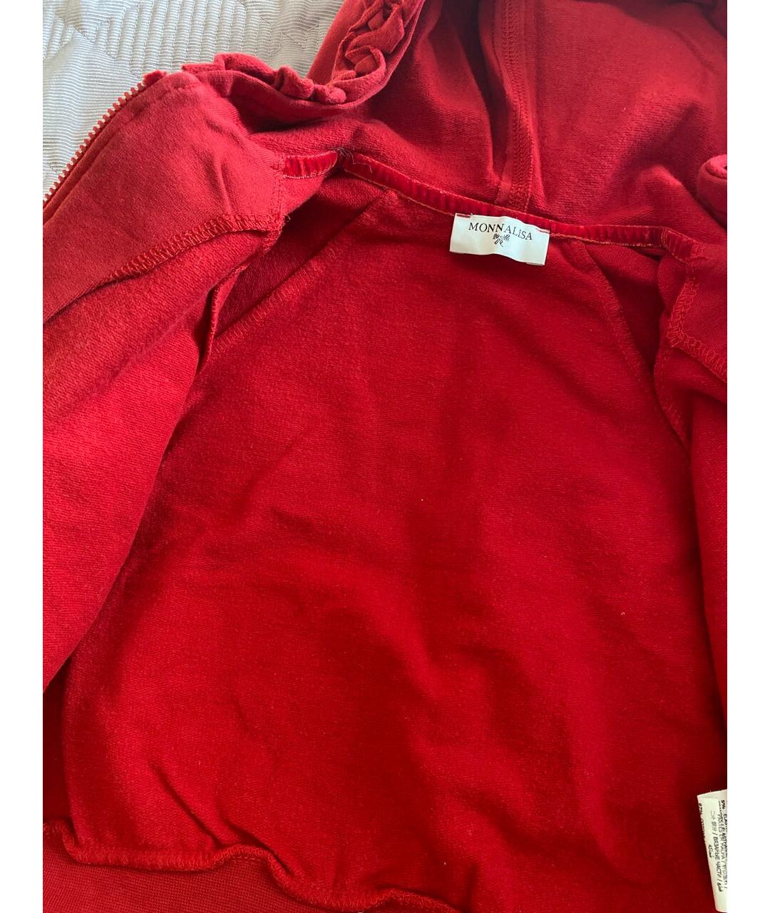 MONNALISA Красный хлопковый жакет / жилет, фото 5