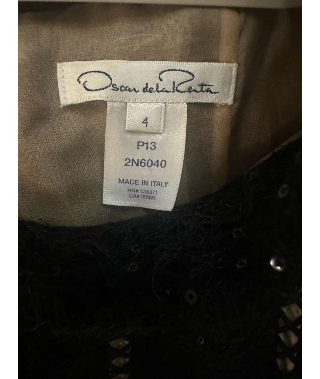 OSCAR DE LA RENTA Черное коктейльное платье, фото 3