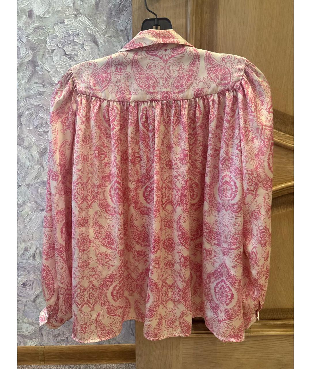 MAJE Розовая полиэстеровая рубашка, фото 2