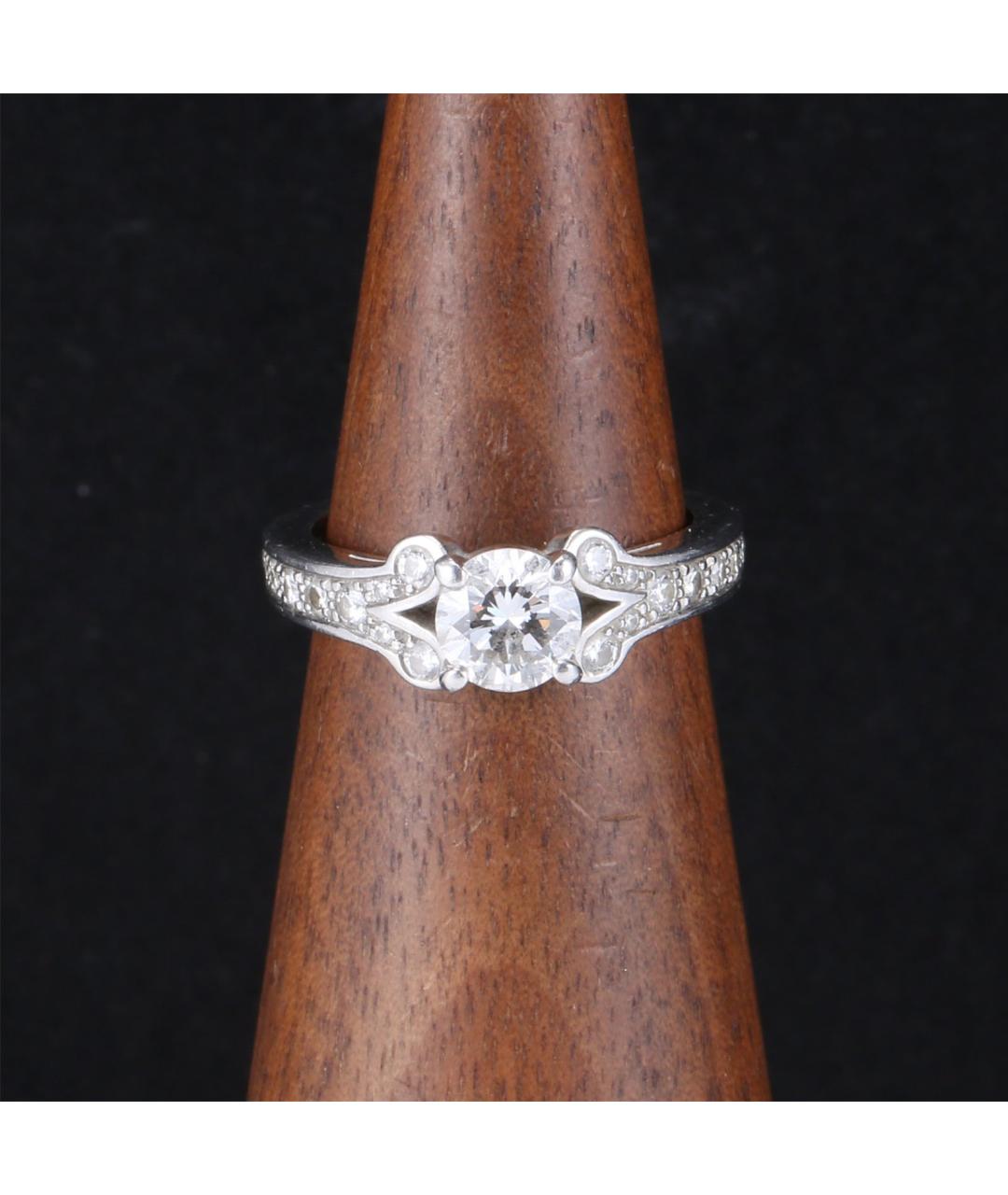 CARTIER Серебряное платиновое кольцо, фото 7