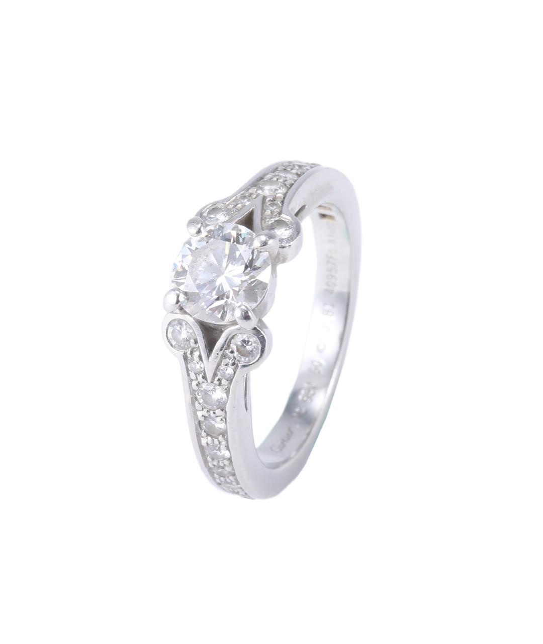 CARTIER Серебряное платиновое кольцо, фото 1