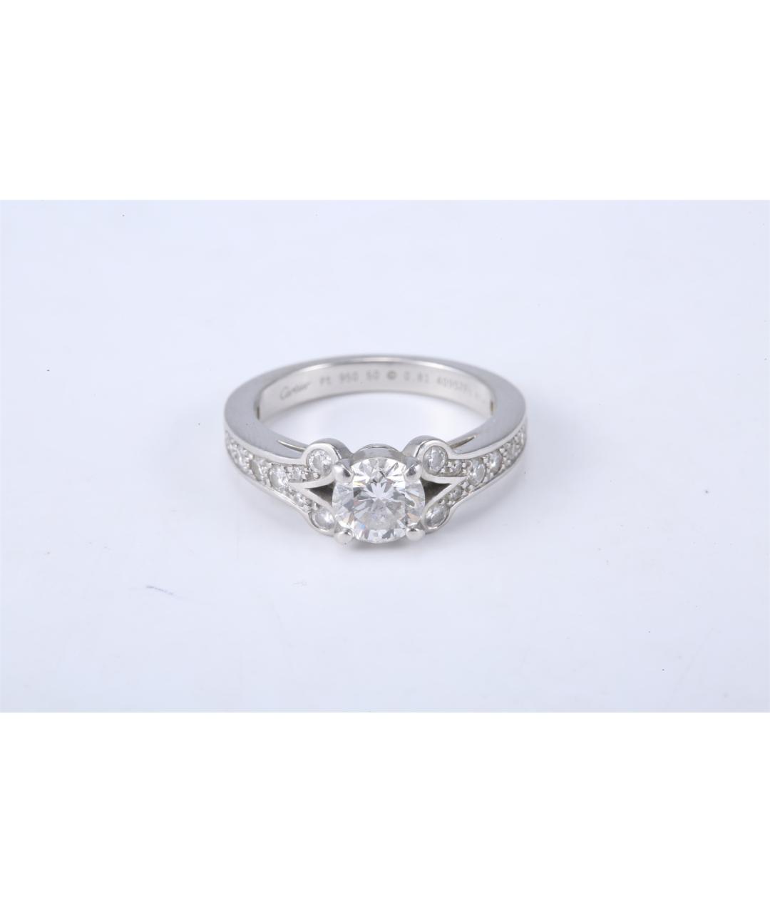 CARTIER Серебряное платиновое кольцо, фото 4