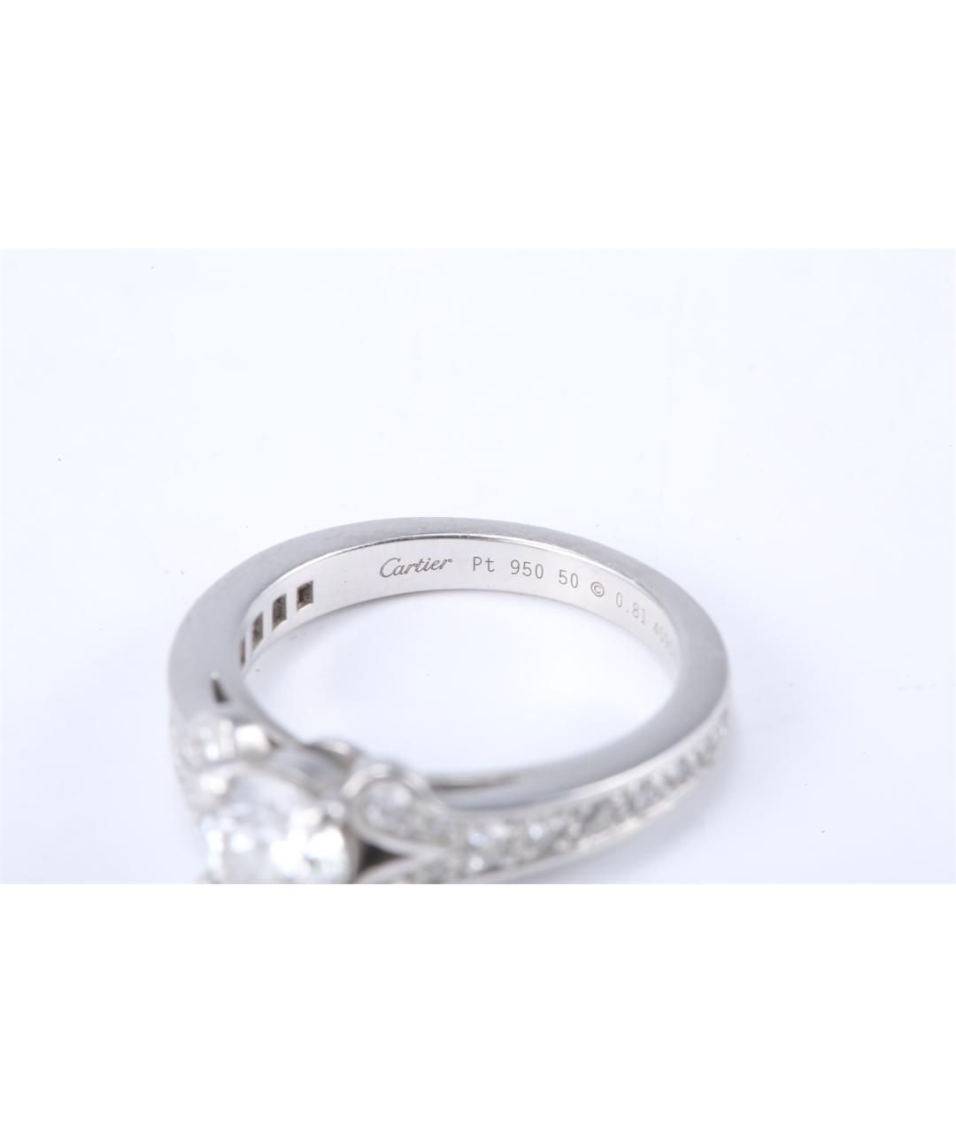 CARTIER Серебряное платиновое кольцо, фото 6