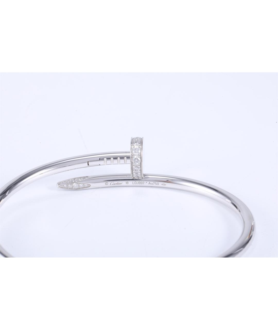 CARTIER Серебрянный браслет из белого золота, фото 4