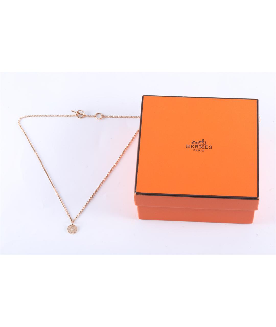 HERMES Колье из розового золота, фото 7