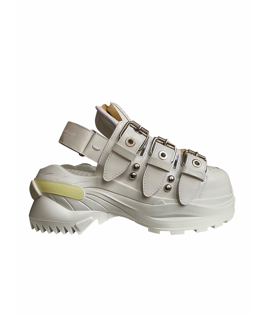 MAISON MARGIELA Белые кожаные сандалии, фото 1