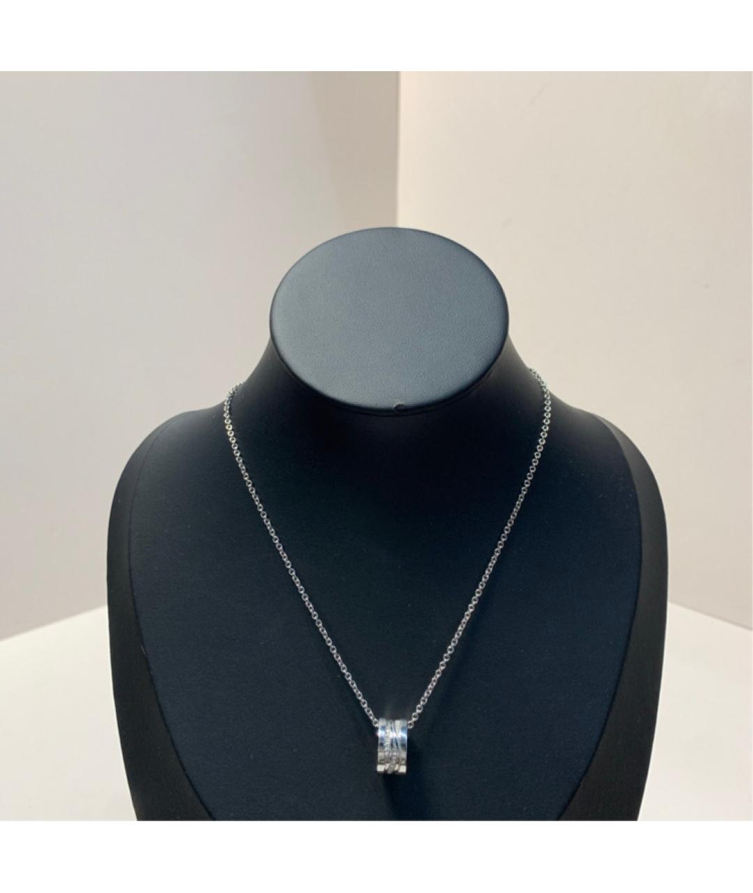BVLGARI Серебряное колье из белого золота, фото 8