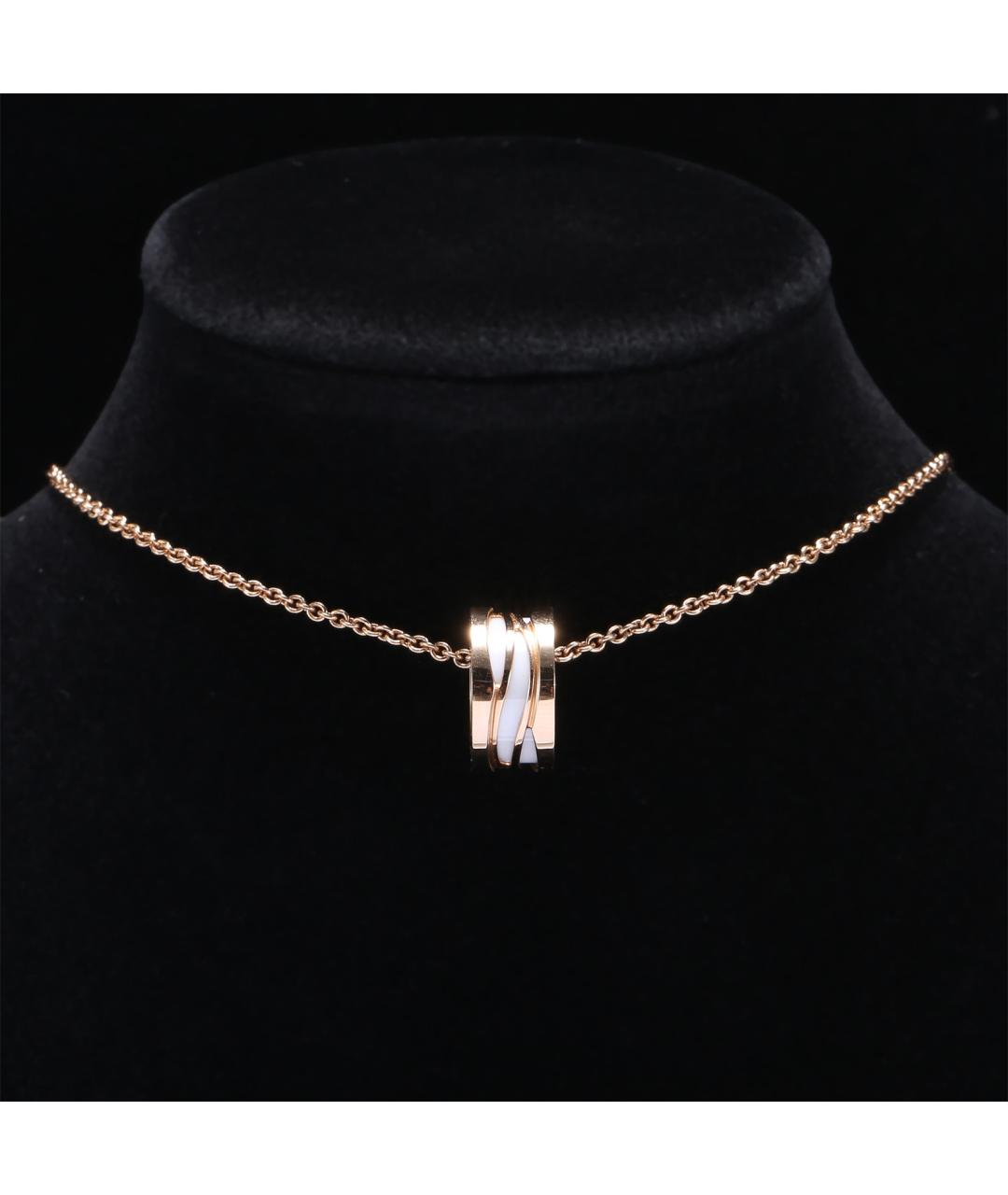 BVLGARI Золотое колье из розового золота, фото 7