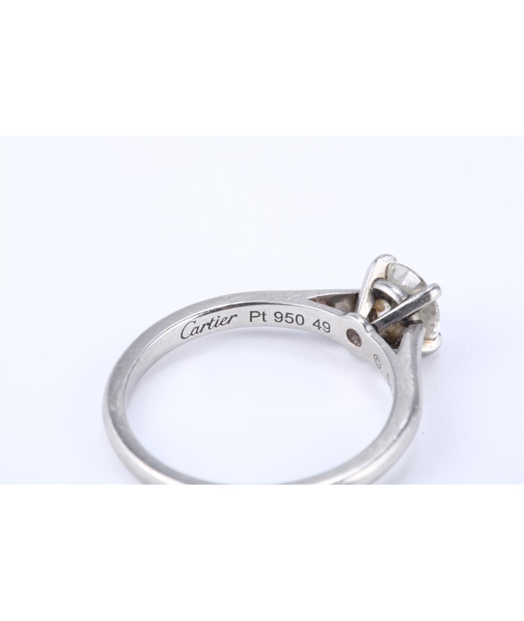 CARTIER Серебряное платиновое кольцо, фото 7
