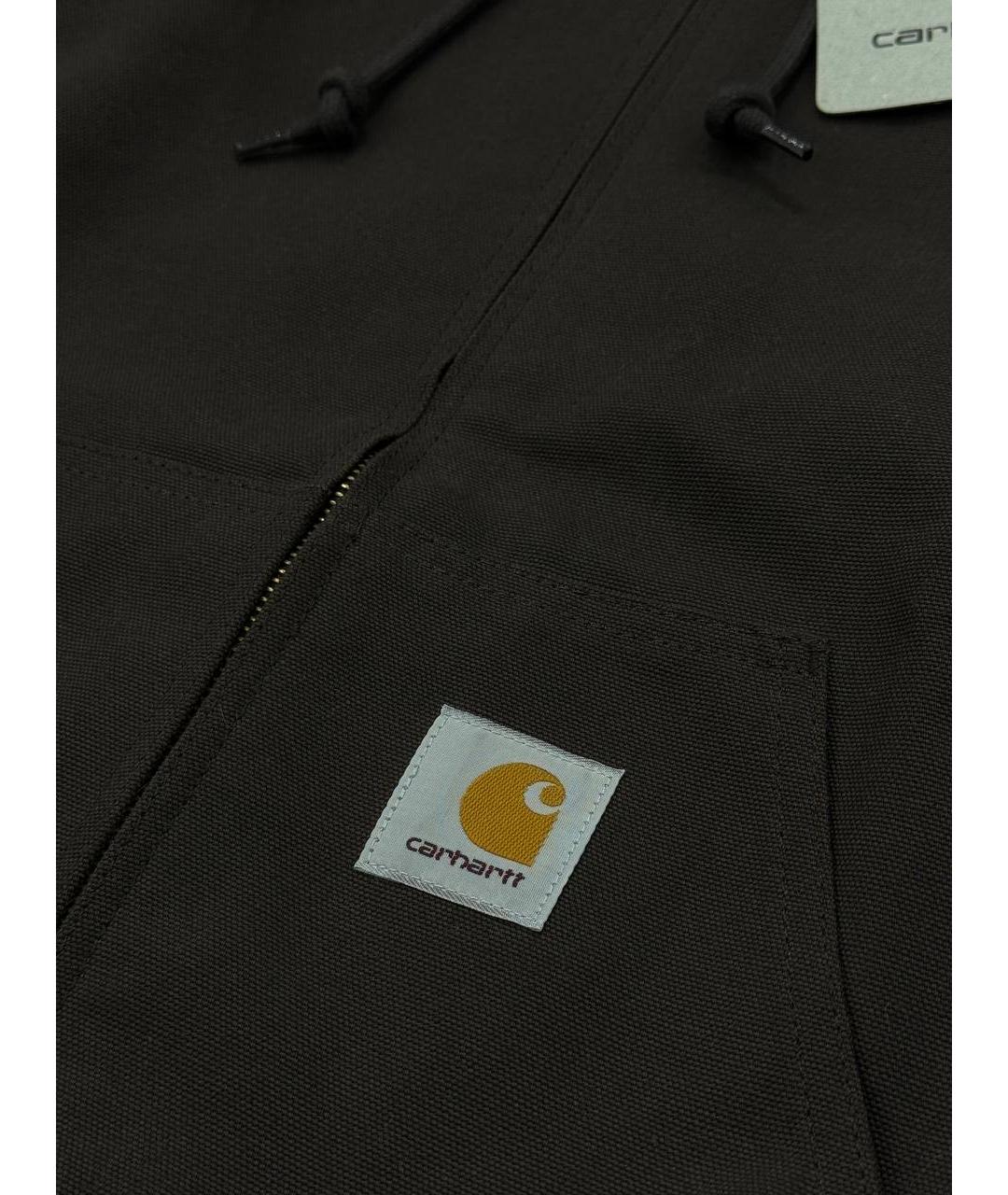CARHARTT WIP Коричневая хлопковая куртка, фото 6