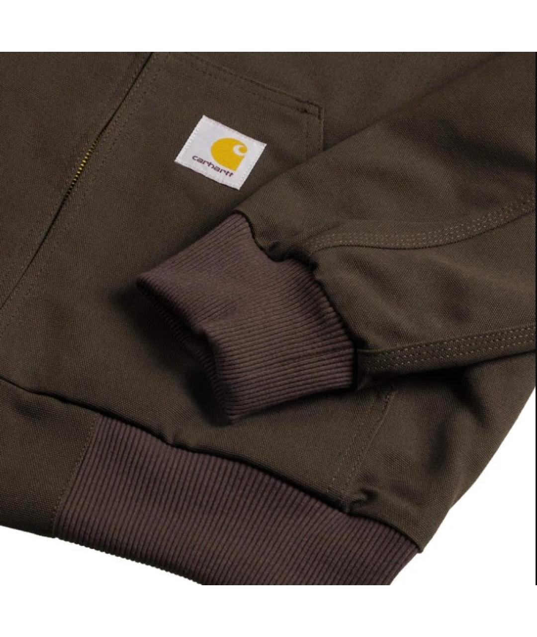 CARHARTT WIP Коричневая хлопковая куртка, фото 7