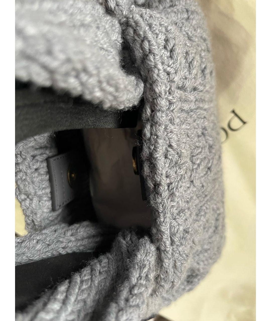 POLENE Серая сумка через плечо, фото 7