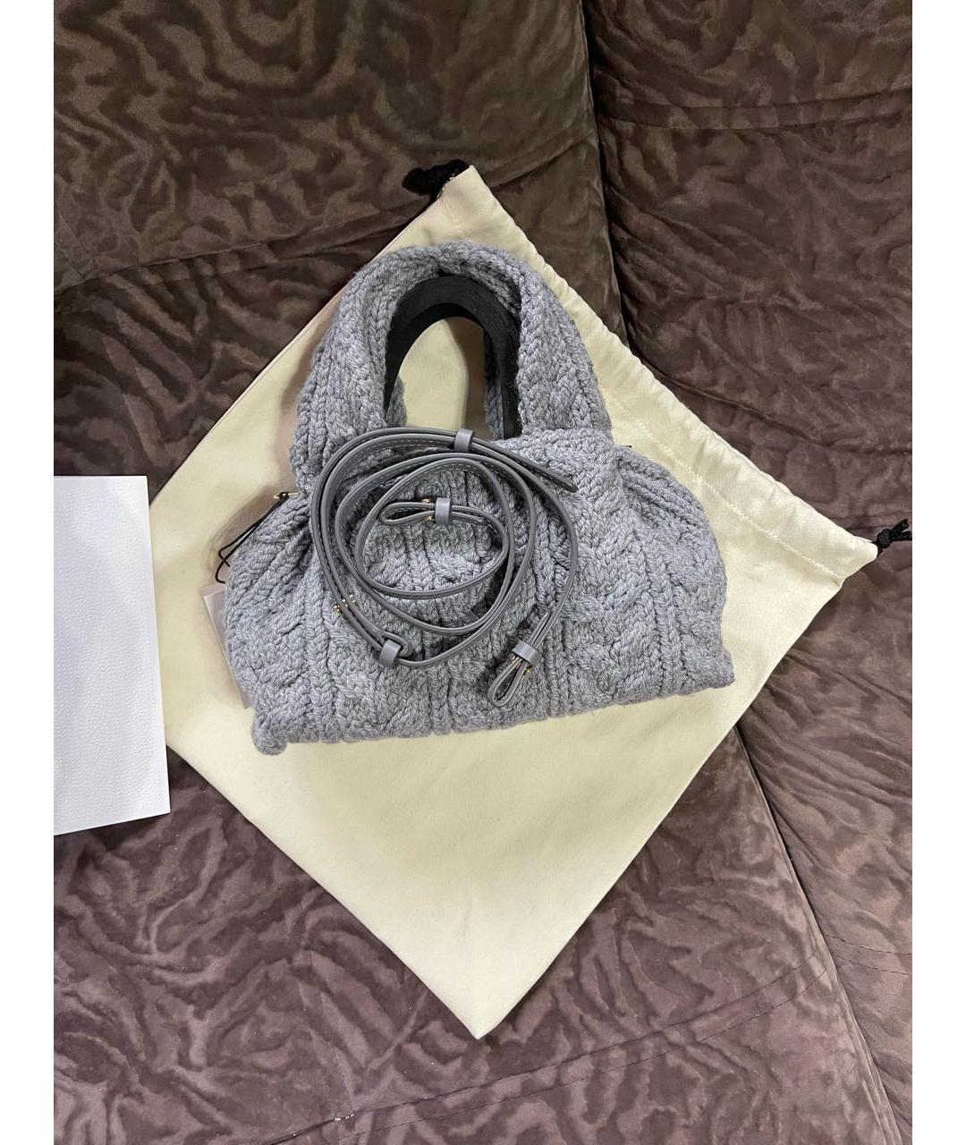 POLENE Серая сумка через плечо, фото 2