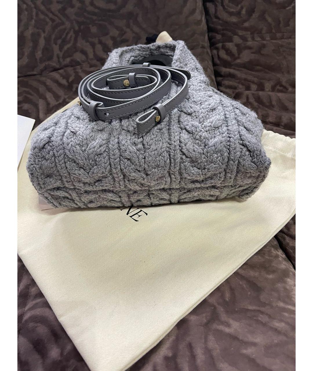 POLENE Серая сумка через плечо, фото 6