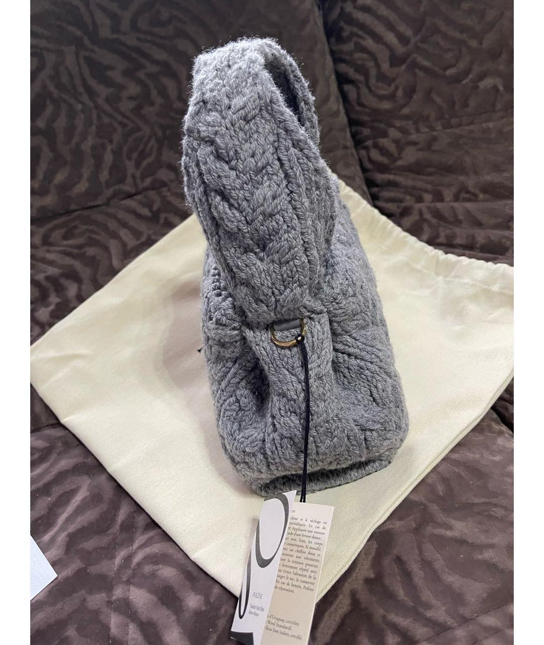 POLENE Серая сумка через плечо, фото 5