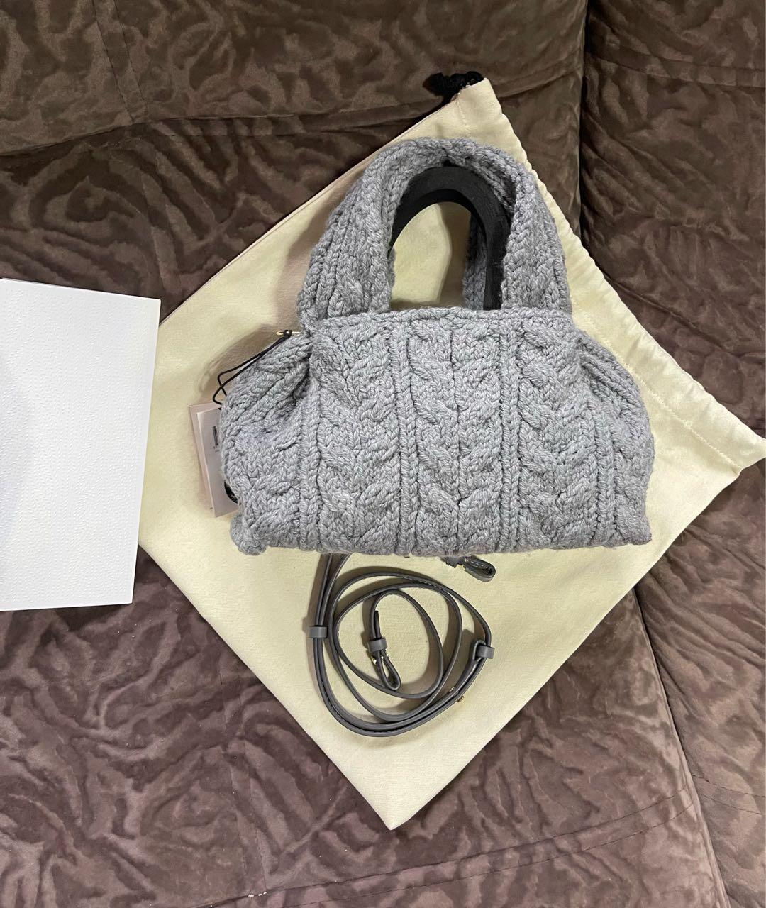 POLENE Серая сумка через плечо, фото 4