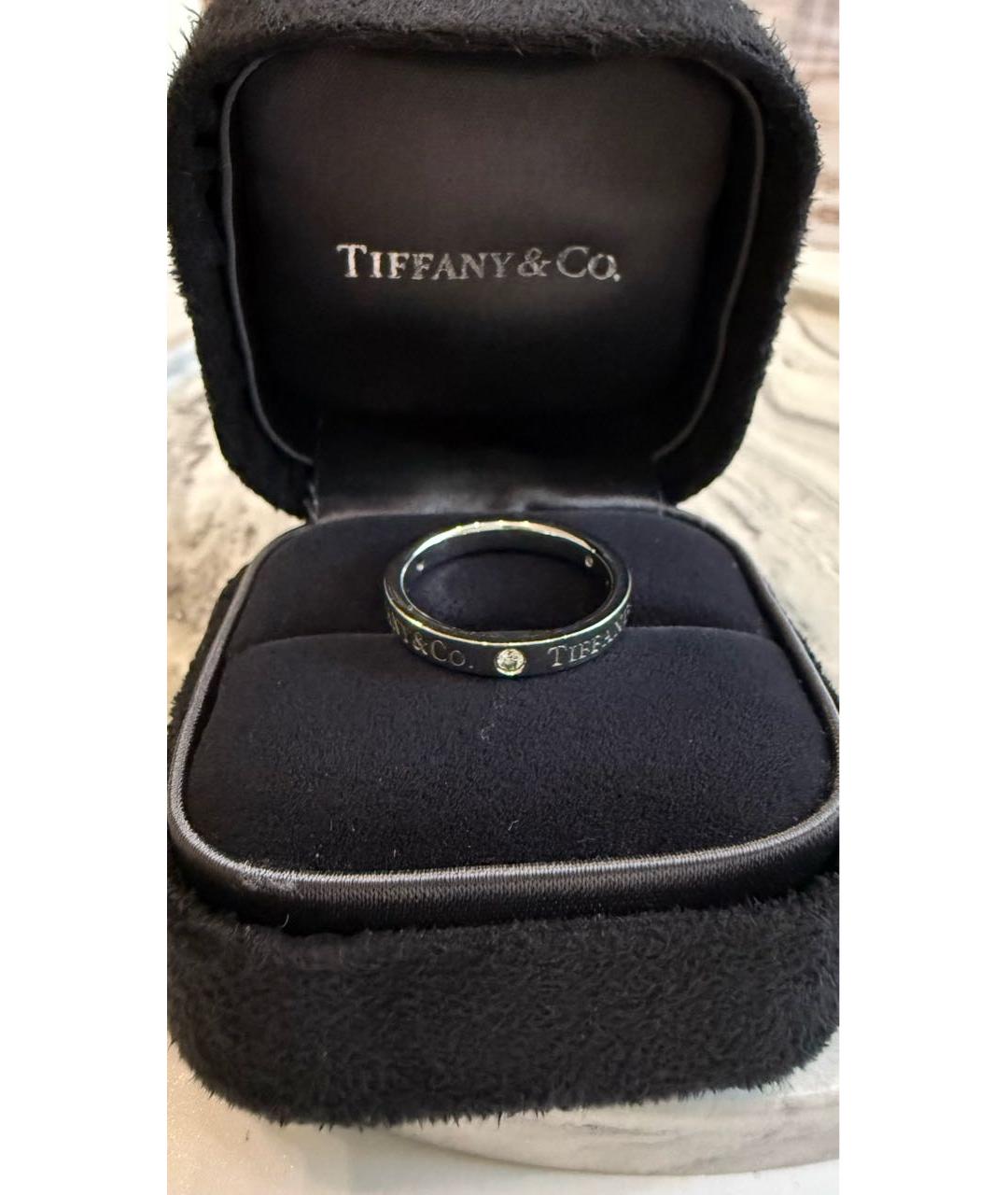 TIFFANY&CO Серебряное платиновое кольцо, фото 9