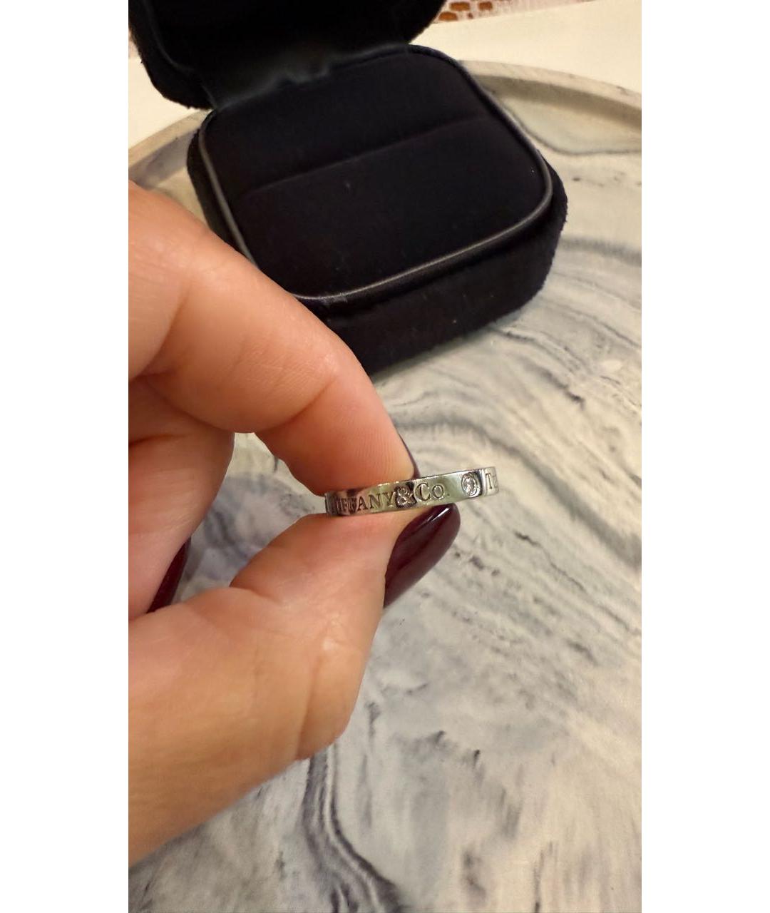 TIFFANY&CO Серебряное платиновое кольцо, фото 2