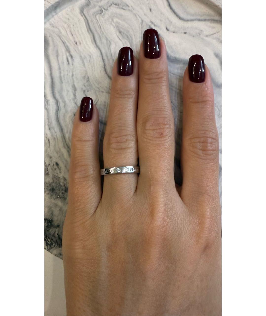 TIFFANY&CO Серебряное платиновое кольцо, фото 5