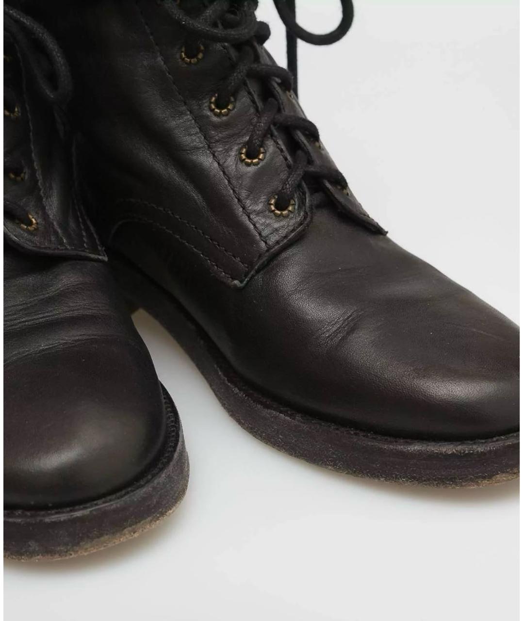 ISABEL MARANT Черные кожаные полусапоги, фото 3