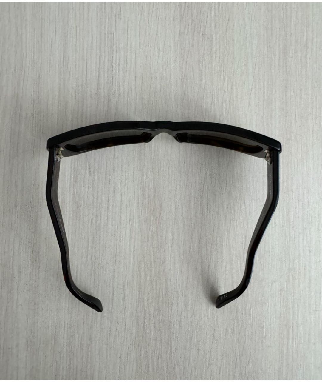 BALENCIAGA Коричневые пластиковые солнцезащитные очки, фото 4