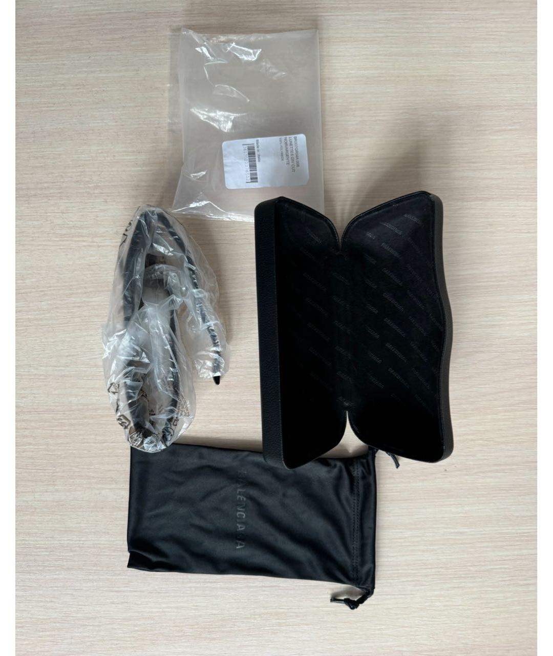 BALENCIAGA Коричневые пластиковые солнцезащитные очки, фото 5