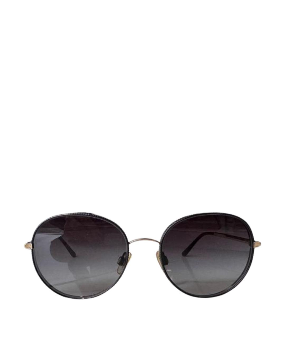 DOLCE&GABBANA Черные металлические солнцезащитные очки, фото 1
