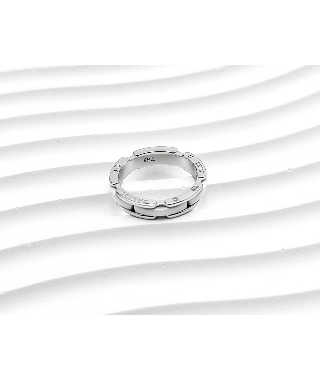 CHANEL Серебряное кольцо из белого золота, фото 6