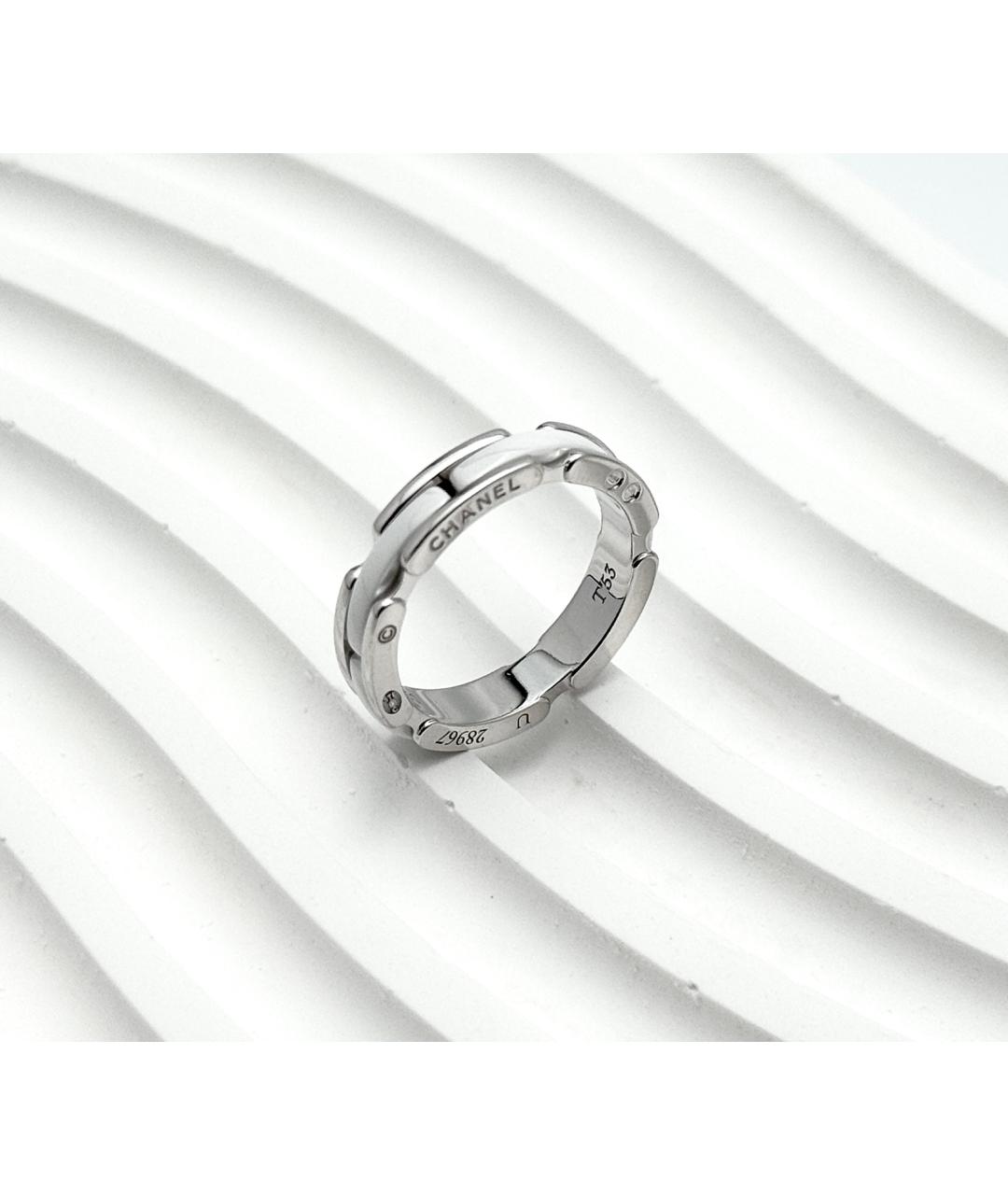 CHANEL Серебряное кольцо из белого золота, фото 4