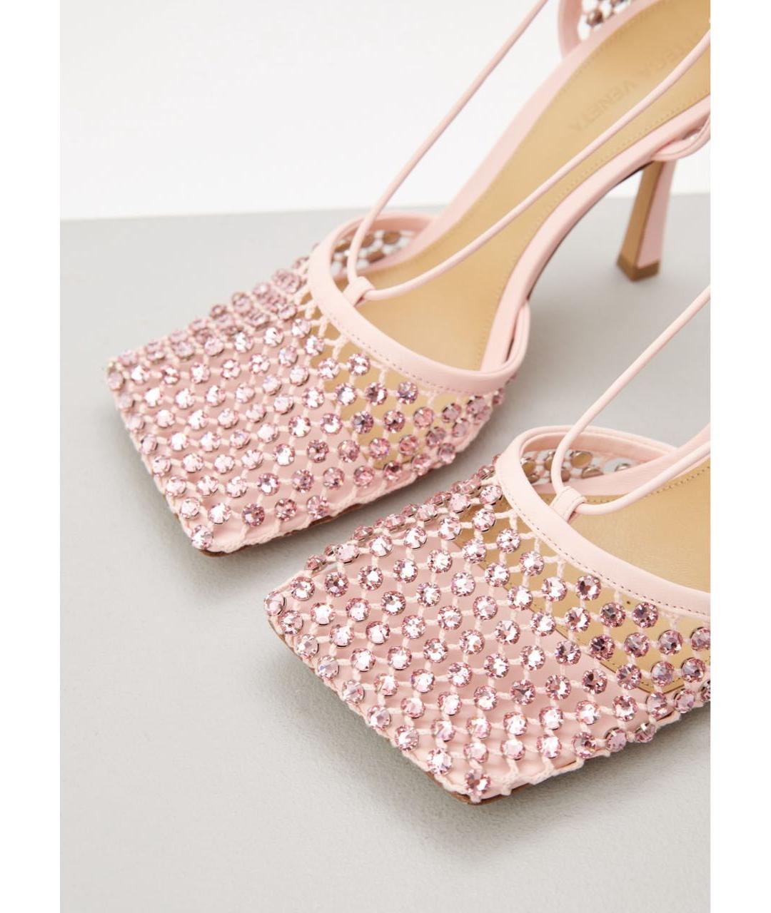 BOTTEGA VENETA Розовые босоножки, фото 3