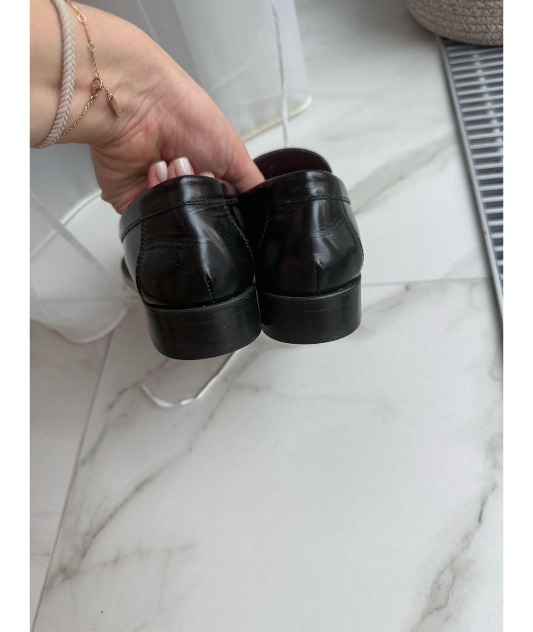 PARIS TEXAS Черные кожаные лоферы, фото 4