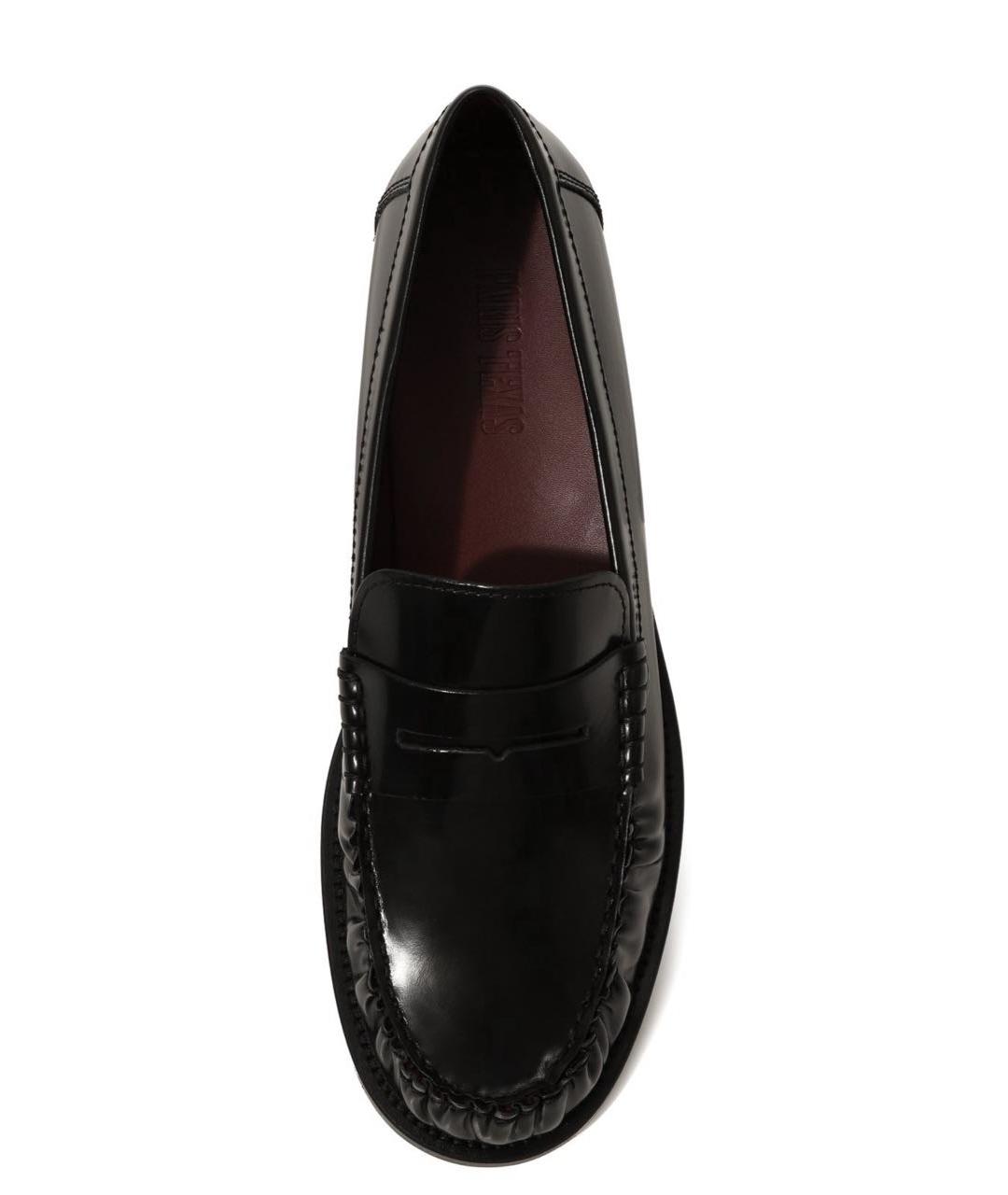 PARIS TEXAS Черные кожаные лоферы, фото 3