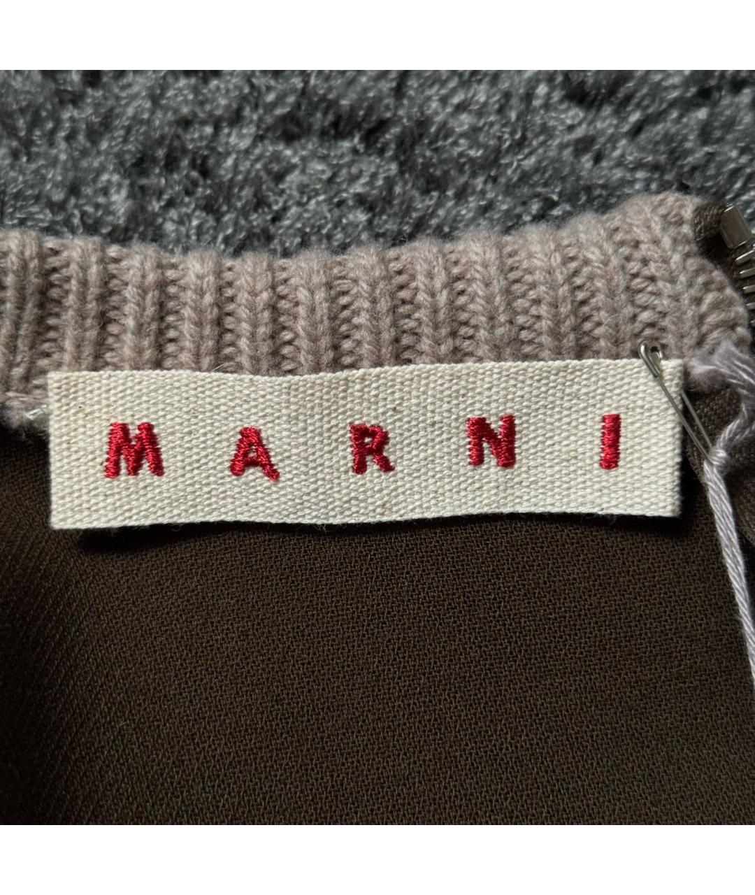 MARNI Бежевый шерстяной джемпер / свитер, фото 7