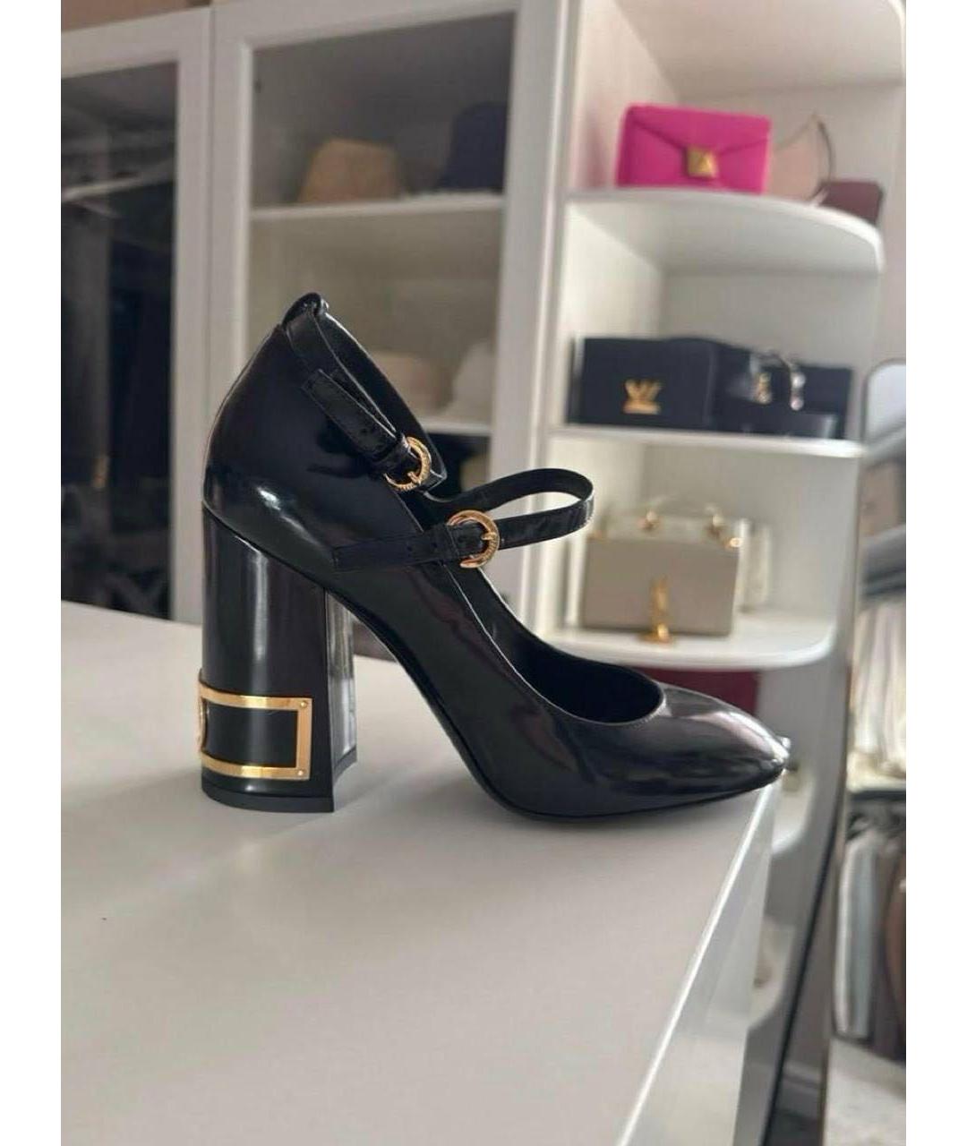 LOUIS VUITTON Черные туфли из лакированной кожи, фото 4