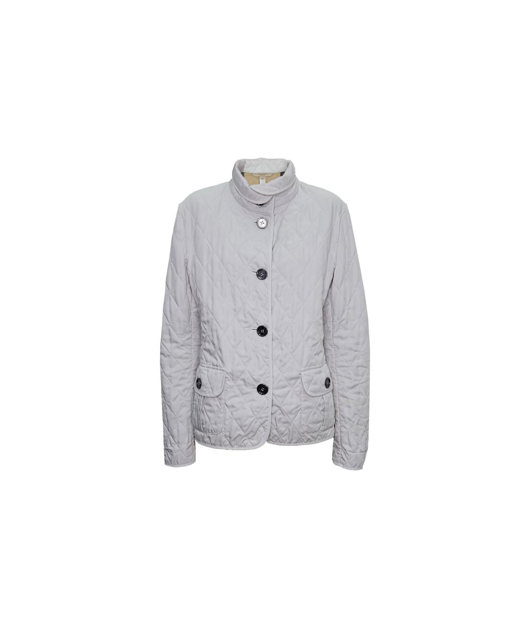 BURBERRY Бежевая полиэстеровая куртка, фото 7