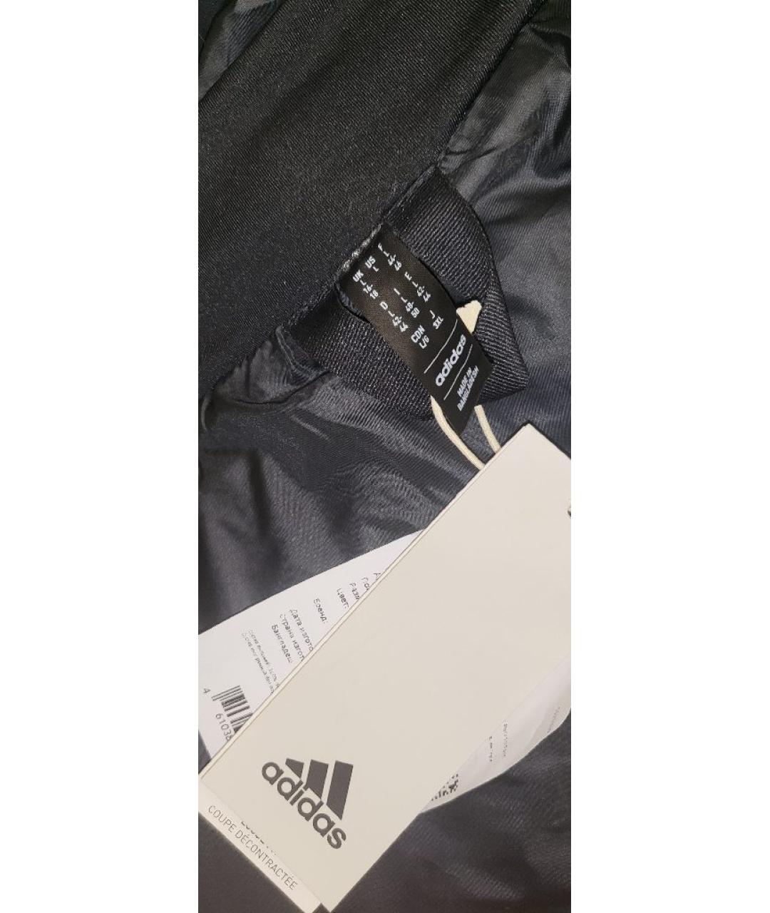ADIDAS Черный полиамидовый пуховик, фото 9