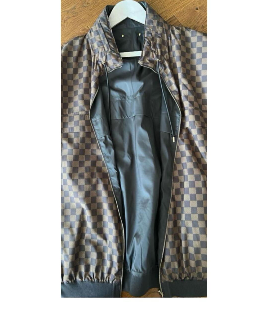 LOUIS VUITTON Коричневая полиамидовая куртка, фото 7